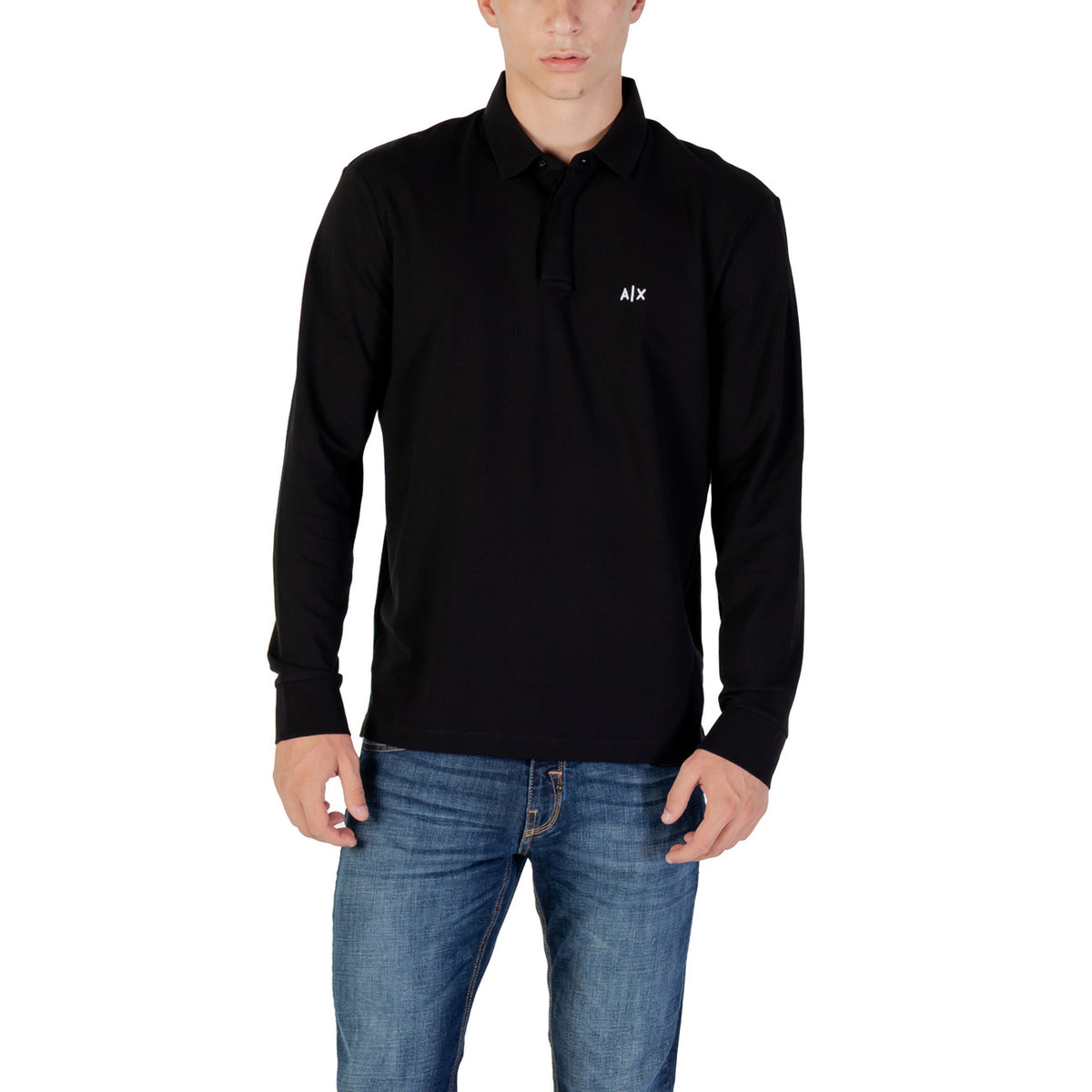 Image 4 : T-shirt Armani Exchange homme blanc étalé présentant la coupe moderne — Delvale