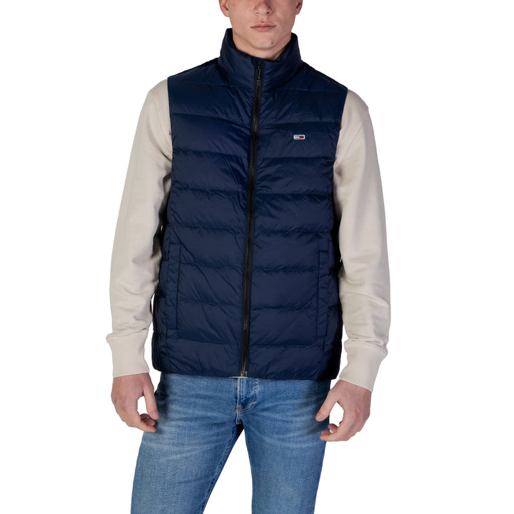 Image 1 : Doudoune sans manches bleu Tommy Hilfiger Jeans homme col montant vue face — Delvale