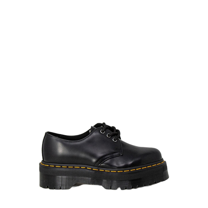 Image 1 : Dr. Martens 1461 Quad Black derbies femme cuir noir semelle plateforme — delvale