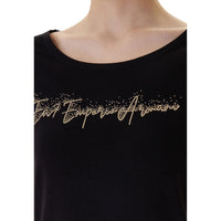 Image 2 : Détail imprimé t-shirt Ea7 noir femme manches courtes — delvale