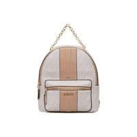 Image 4 : Vue ensemble sac à dos Liu Jo femme monogramme camel et brun fermeture éclair dorée — Delvale