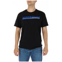 Image 7 : Gros plan sur l'encolure ronde et les épaules du t-shirt North Sails homme gris chiné — Delvale