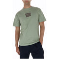 Vans T-shirt voor heren, groen met print, ronde hals