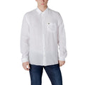 Lacoste Chemise Lin Homme Manches Longues Blanc