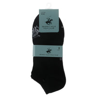 Image 4 : Chaussettes courtes homme Beverly Hills Polo Club lot de 3 paires présentées avec banderole de packaging verte — Delvale