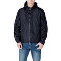 Armani Exchange Coupe-Vent Homme Capuche Zippé Marine
