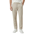Gianni Lupo Pantalon Homme Beige Lyocell Lacets