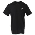 Nike Sportswear Club Tee T-shirt voor heren van katoen met geborduurd logo, zwart