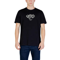 Image 5 : T-shirt Armani Exchange homme bleu vue d'ensemble styling — Delvale