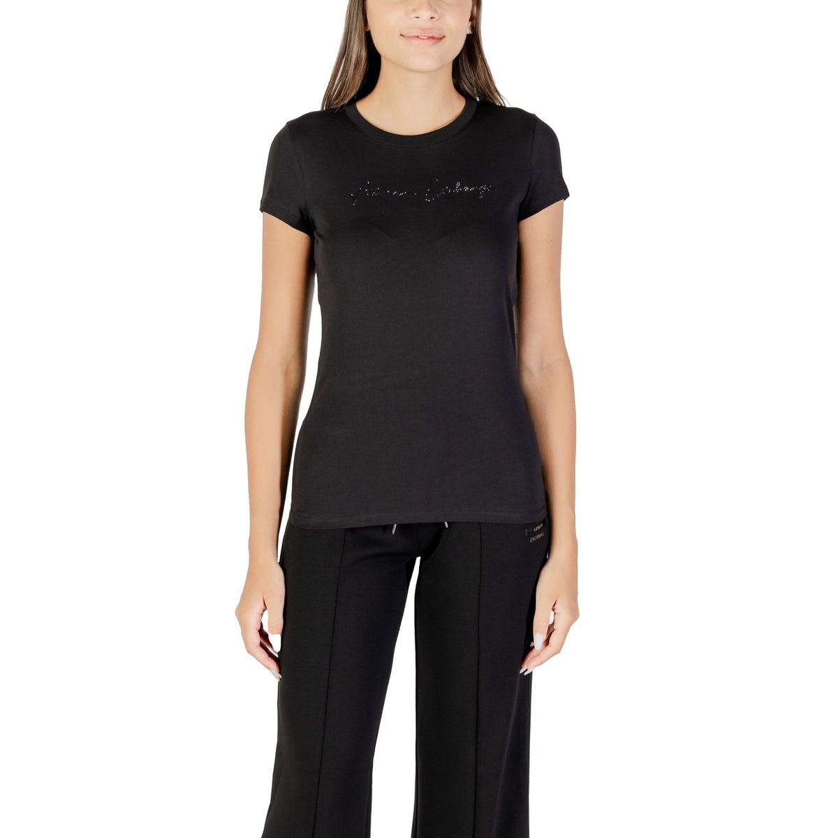 Image 5 : T-shirt manches courtes Armani Exchange femme blanc style décontracté — delvale