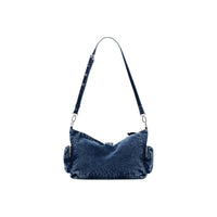 Image 3 : Sac hobo Desigual femme bleu marine avec poches latérales et boucle argentée — delvale