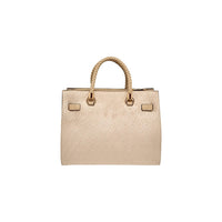 Image 3 : Détail anses tressées beige sac Liu Jo fermeture zip doré et pompon coordonné — Delvale