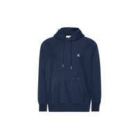 Image 1 : Sweat à capuche Calvin Klein Jeans homme bleu avec monogramme CK vue de face — Delvale
