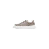 Image 3 : Détail logo Armani Exchange strass sur sneakers femme beige — delvale