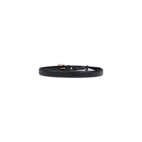 Image 4 : Ceinture Guess femme noire dépliée mettant en valeur la longueur et la finesse de la sangle texturée — Delvale