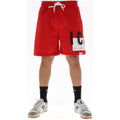 Icon Bermuda Homme Logo Oversize Rouge