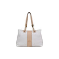 Liu Jo Tote Bag Monogramme Chaîne Dorée & Bande Contrastante