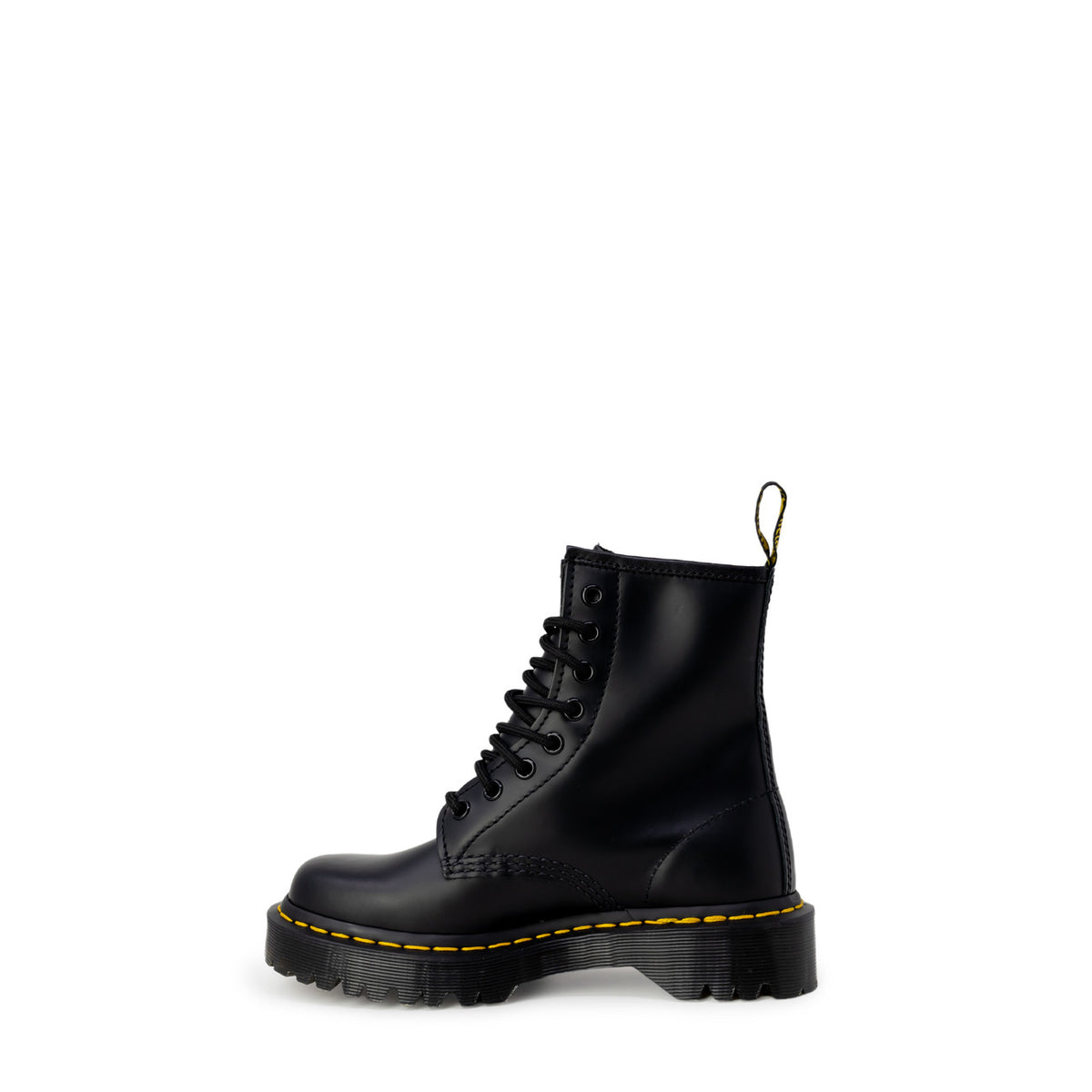 Image 2 : Dr. Martens 1460 Bex bottines noires femme, détail de la tige montante — delvale