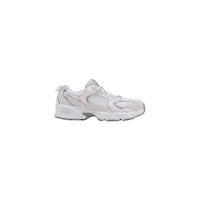 Image 1 : New Balance 530 femme grise et rose poudré, vue profil gauche — delvale