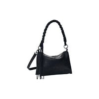 Image 2 : Détail surface micro-perforée sac Desigual noir avec effet galaxie irisé — delvale