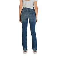 Image 2 : Détail du jean Armani Exchange femme bleu effet authentique délavé — delvale