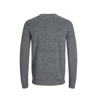 Image 2 : Vue de face pull Jack & Jones homme bleu col rond coton — delvale