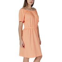 Image 3 : Robe estivale B.young orange motif pois style décontracté — delvale
