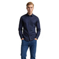 Armani Exchange Chemise Homme Coupe Ajustée Bleue