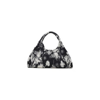 Image 3 : Sac Desigual noir coton imprimé aquarelle avec finitions double boucle et silhouette trapèze — Delvale