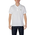 Lacoste Polo Homme Piqué Coton Blanc Crocodile Iconique