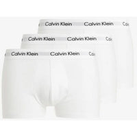 Image 4 : Boxer Calvin Klein Underwear homme bleu marine avec ceinture gris bleuté, vue de face — Delvale