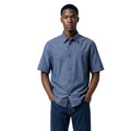 Armani Exchange Chemise Homme Manches Courtes Coton Bleu