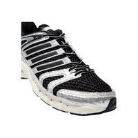 Image 5 : Vue du dessus des baskets Adidas Originals Control 5 homme, tige synthétique texturée noir et argent, languette rembourrée — Delvale