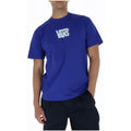 Vans T-shirt Heren Blauw Bedrukt Ronde Hals Korte Mouwen
