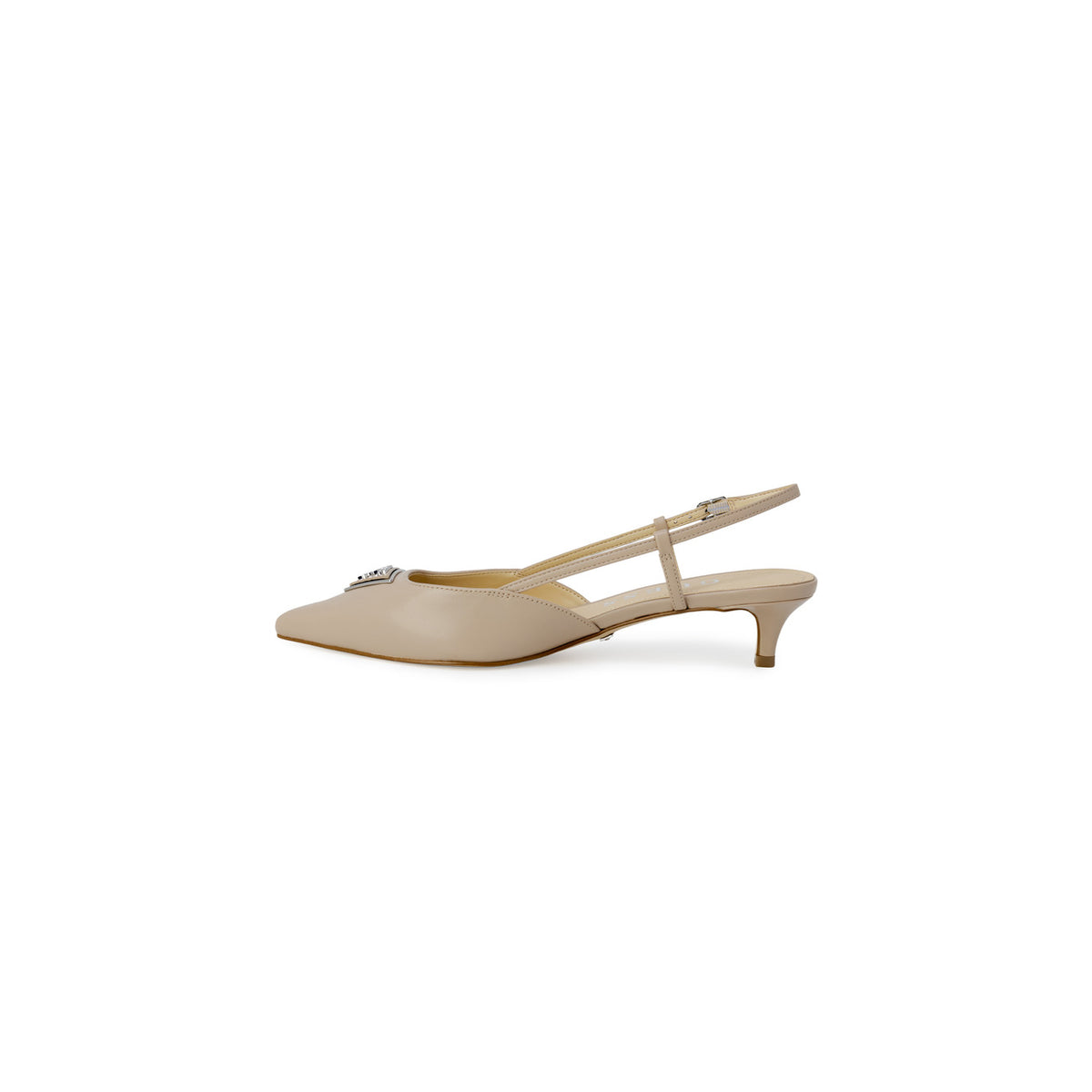 Image 3 : Escarpins Guess femme beige bout pointu talon 4cm détail du talon — delvale