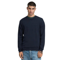 Replay Pull Homme Noir Col Rond Manches Longues