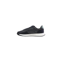 Sneakers Boss Jonah Runn homme noir bleu nuit vue latérale gauche