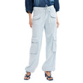 Desigual Damesbroek Azuurblauw Katoen Viscose