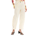 Desigual Pantalon Femme Beige Coton Printemps