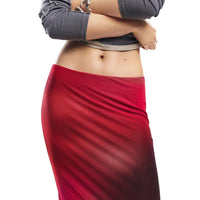 Image 3 : Vue d'ensemble jupe Desigual femme rouge motifs artistiques — delvale