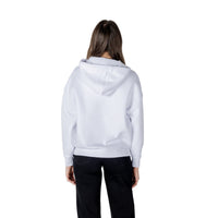 Image 2 : Sweat blanc femme Armani Exchange coupe ample, détail capuche avec cordons — Delvale