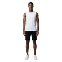 Image 2 : Débardeur Calvin Klein Jeans homme blanc, vue de face, coupe ajustée — Delvale