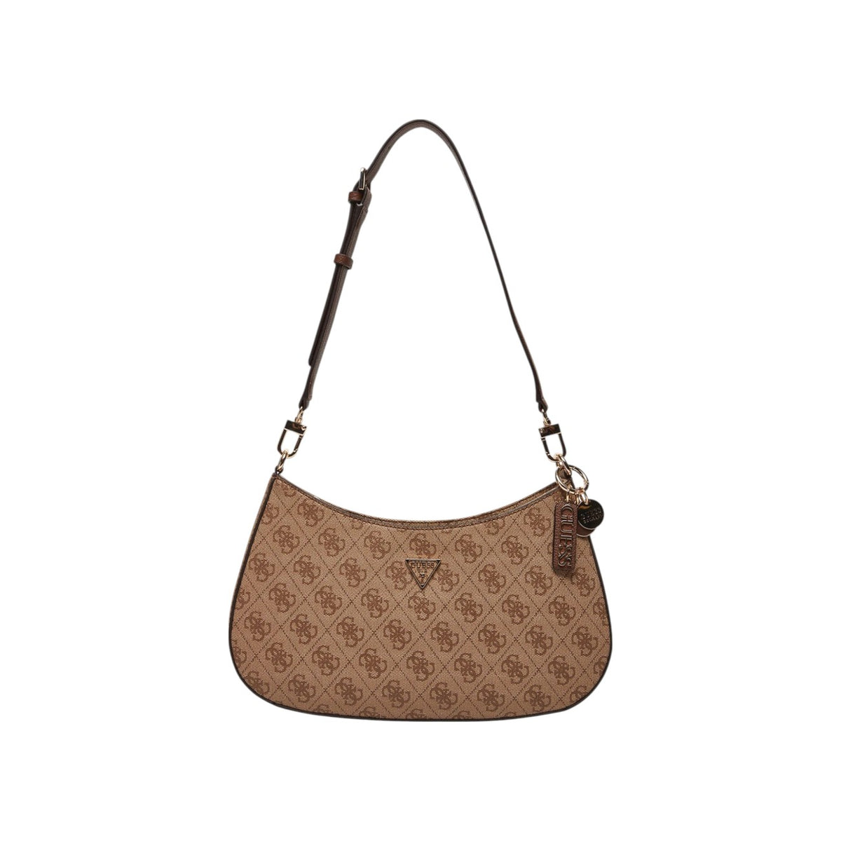 Guess Noelle II Sac à Main Femme Beige Imprimé Fermeture Éclair