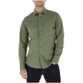 G-Star Chemise Militaire Homme Double Poche Coton Kaki