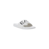 Image 2 : Mules Ea7 homme blanches, vue de dessus montrant le motif imprimé — Delvale