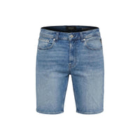 Image 2 : Bermuda Replay homme bleu azur, détail fermeture zip et poches — Delvale