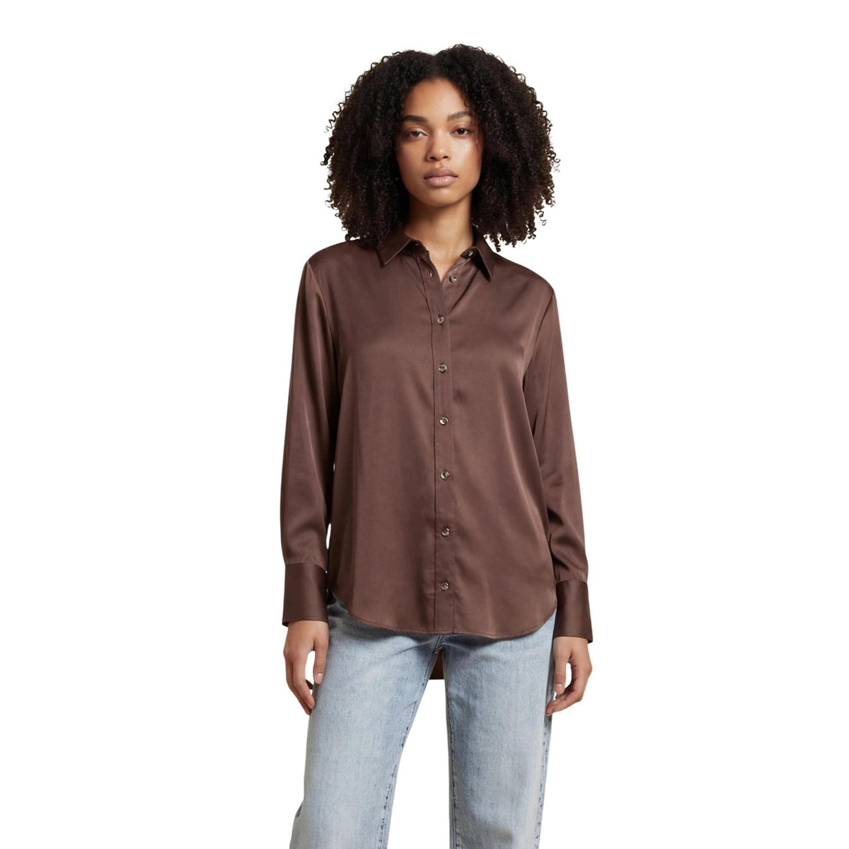 Image 4 : Chemise Only beige femme col classique style décontracté — delvale