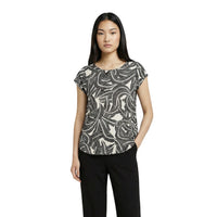 Image 8 : Détail du bas arrondi et de la coupe fluide de la blouse femme Only — Delvale