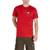 Image 5 : Vue arrière ou profil du t-shirt Tommy Hilfiger Jeans homme blanc, coupe slim ajustée — Delvale