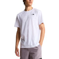 The North Face T-Shirt Homme Col Rond Logo Poitrine Blanc